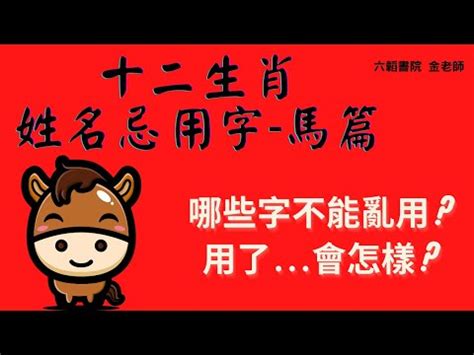 屬馬 名字|生肖姓名學.....屬馬的人：適合與不適合的字